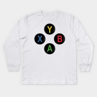 XBox Controller Buttons Kids Long Sleeve T-Shirt